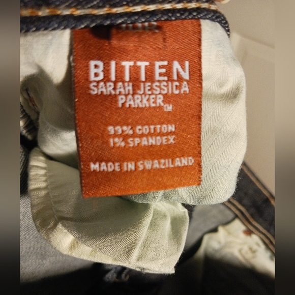 2009 Bitten Sarah Jessica Parker Jeans Sz 10R Made in Africa *Steve & Barry's* - Picture 6 of 8